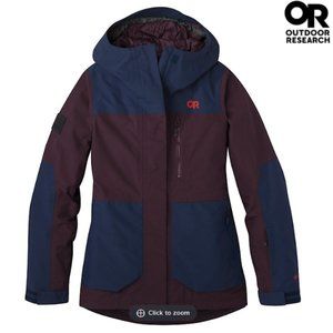Outdoor Research Mt Baker Storm Jacket AND Bibs NWT S Wms Ski SET